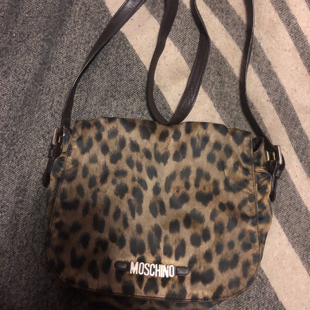 Authentic Leopard Print Vintage Moschino Bag